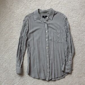 Black and White Striped Women’s Shirt